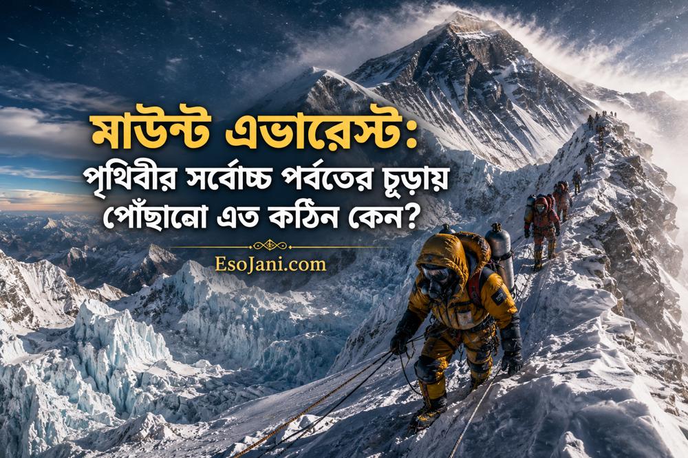 মাউন্ট এভারেস্ট: পৃথিবীর সর্বোচ্চ পর্বতের চূড়ায় পৌঁছানো এত কঠিন কেন?