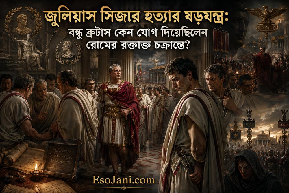 জুলিয়াস সিজার হত্যার ষড়যন্ত্র: ব্রুটাস কেন যোগ দিয়েছিলেন রোমের রক্তাক্ত চক্রান্তে?