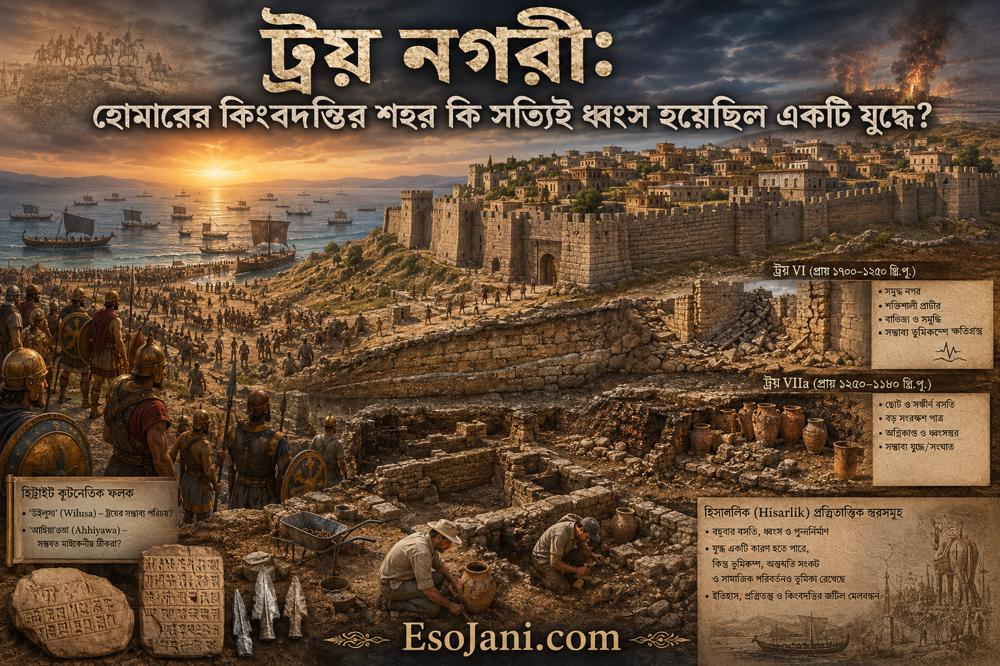 ট্রয় নগরী: হোমারের কিংবদন্তির শহর কি সত্যিই ধ্বংস হয়েছিল একটি যুদ্ধে?