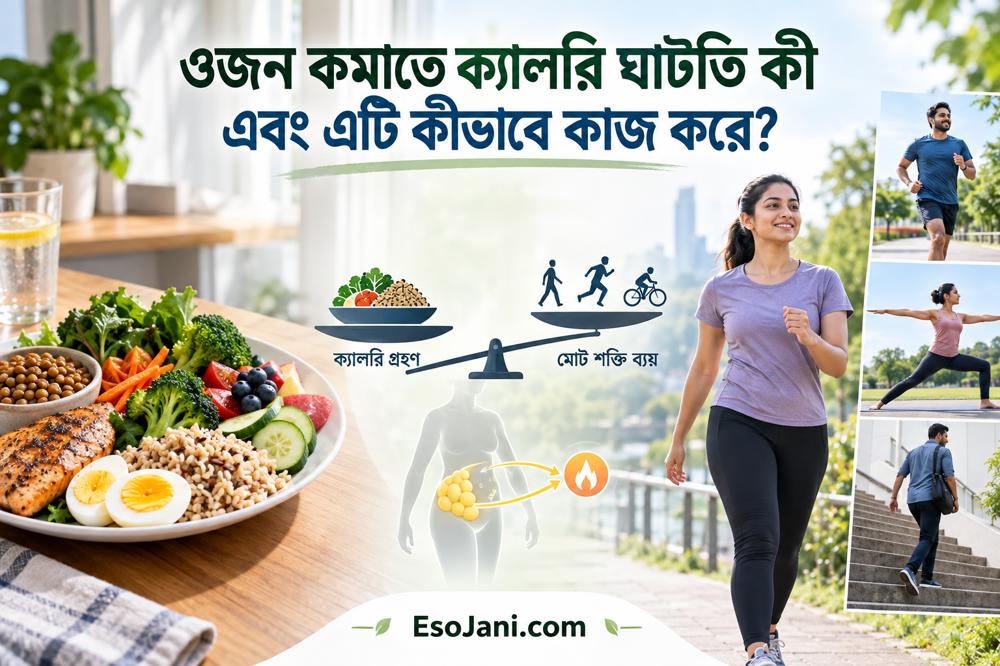 ওজন কমাতে ক্যালরি ঘাটতি কী এবং এটি কীভাবে কাজ করে? সহজ বিজ্ঞান ও সঠিক পদ্ধতি