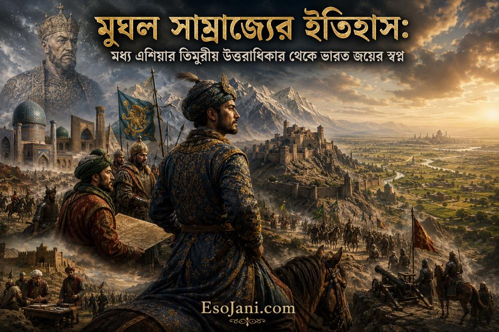 মুঘল সাম্রাজ্যের ইতিহাস: তিমুরীয় উত্তরাধিকার থেকে ভারত জয়ের স্বপ্ন ও সাম্রাজ্যের উত্থান