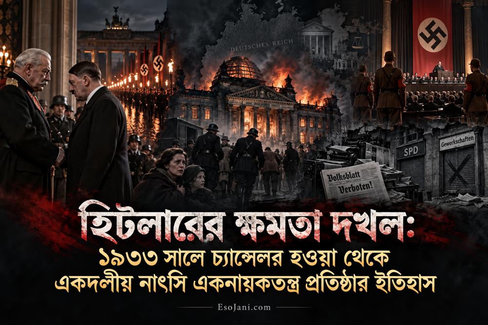 হিটলারের ক্ষমতা দখল: চ্যান্সেলর থেকে নাৎসি একনায়ক হওয়ার ইতিহাস