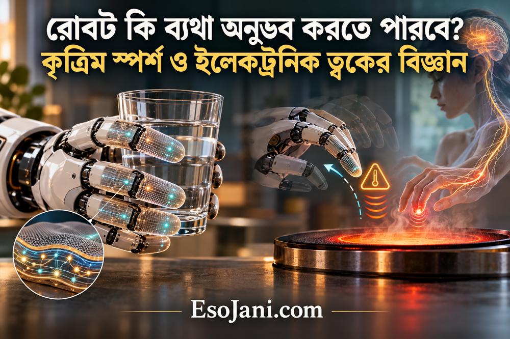 রোবট কি ব্যথা অনুভব করতে পারবে? কৃত্রিম স্পর্শ ও ইলেকট্রনিক ত্বকের বিজ্ঞান