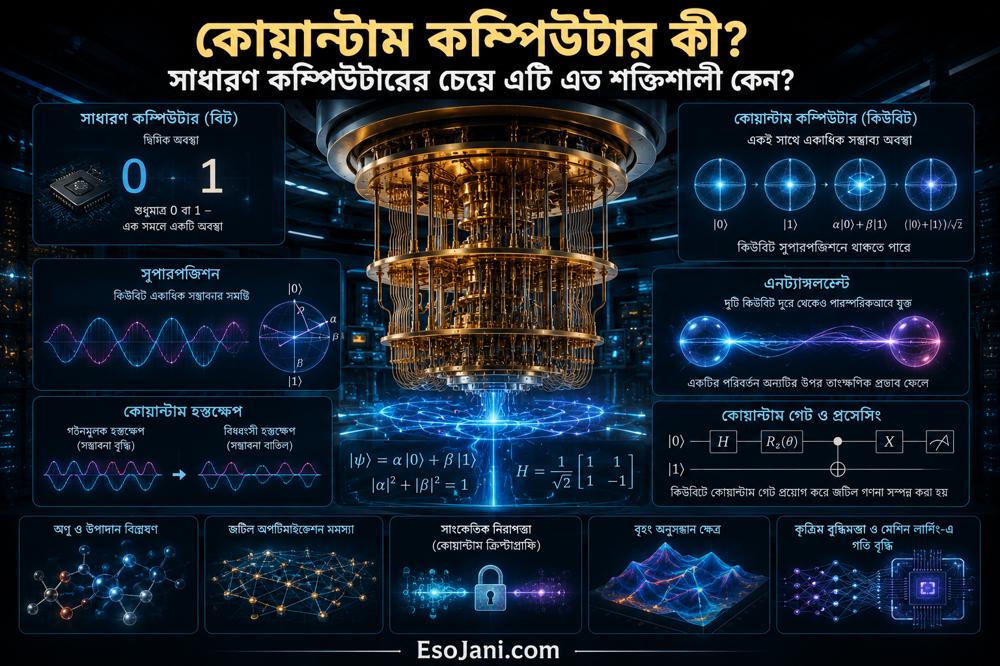 কোয়ান্টাম কম্পিউটার কী? সাধারণ কম্পিউটারের চেয়ে এটি এত শক্তিশালী কেন?