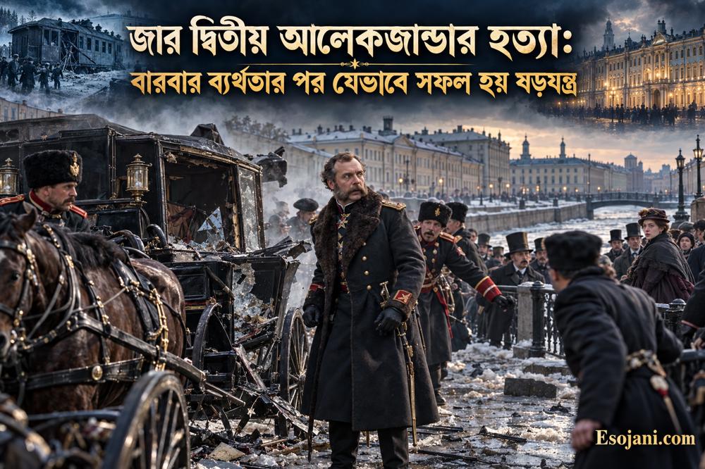 জার দ্বিতীয় আলেকজান্ডার হত্যা: বারবার ব্যর্থতার পর যেভাবে সফল হয় ষড়যন্ত্র