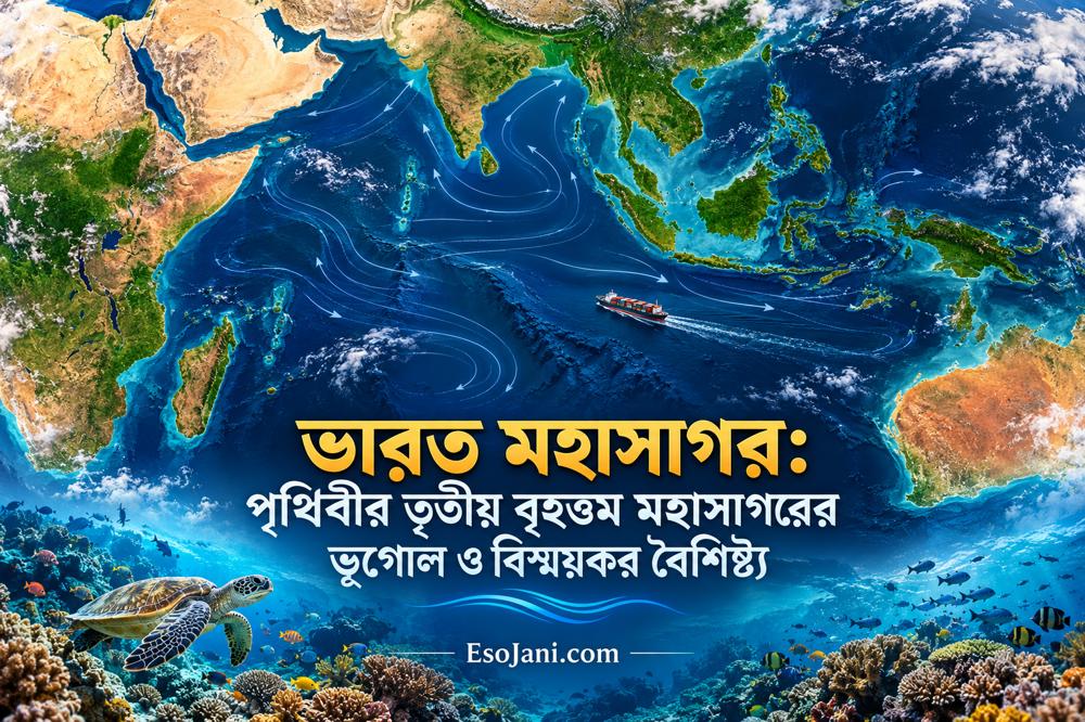 ভারত মহাসাগর: ভূগোল, মৌসুমি স্রোত ও বিস্ময়কর প্রাকৃতিক বৈশিষ্ট্য