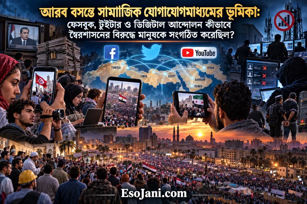 আরব বসন্তে সামাজিক যোগাযোগমাধ্যম: ফেসবুক ও টুইটার যেভাবে আন্দোলন ছড়িয়েছিল