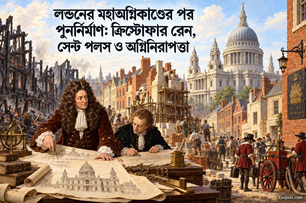 লন্ডনের মহাঅগ্নিকাণ্ডের পর পুনর্নির্মাণ: ক্রিস্টোফার রেন, সেন্ট পলস ও অগ্নিনিরাপত্তা