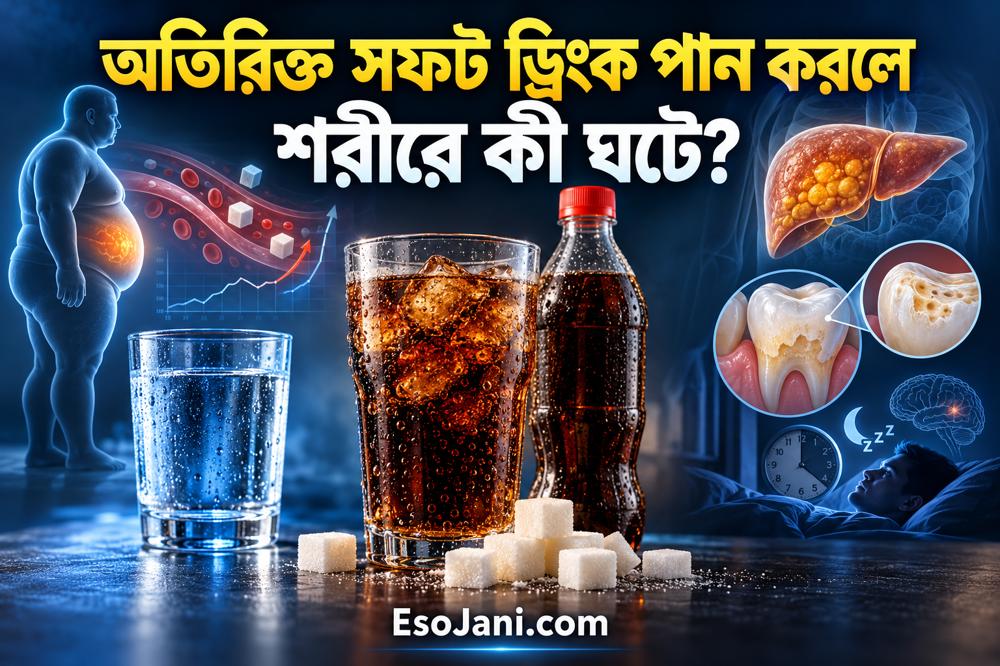অতিরিক্ত সফট ড্রিংক পান করলে শরীরে কী ঘটে? চিনি, দাঁত ও যকৃতের ক্ষতি