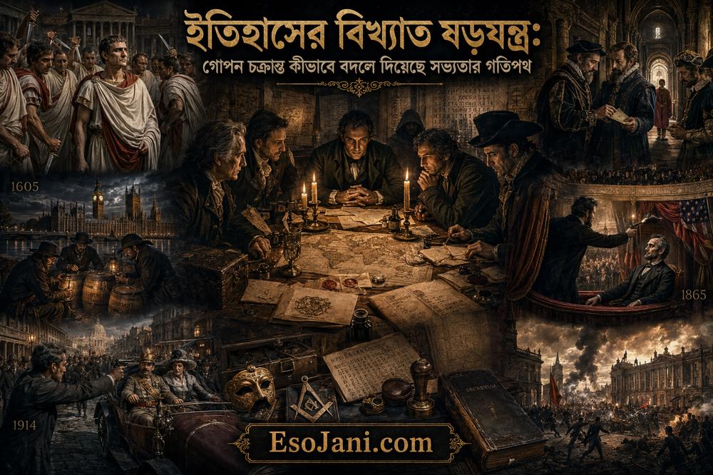 ইতিহাসের বিখ্যাত ষড়যন্ত্র: গোপন চক্রান্ত যেভাবে বদলে দিয়েছে সভ্যতার গতিপথ
