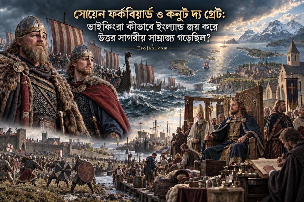 সোয়েন ফর্কবিয়ার্ড ও কনুট দ্য গ্রেট: ভাইকিংরা কীভাবে ইংল্যান্ড জয় করে উত্তর সাগরীয় সাম্রাজ্য গড়েছিল?