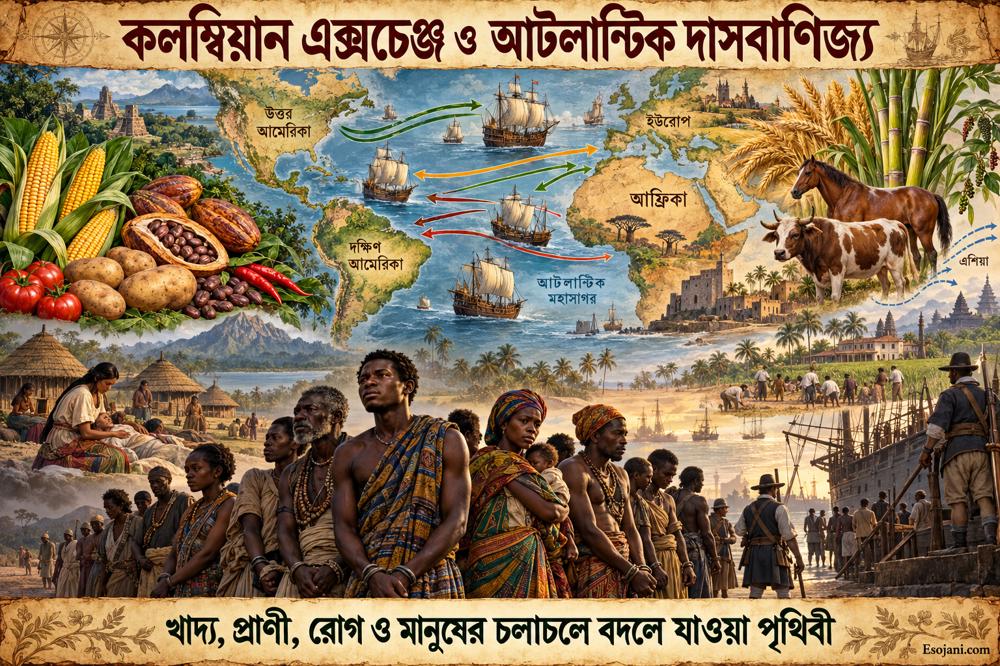 কলম্বিয়ান এক্সচেঞ্জ ও আটলান্টিক দাসবাণিজ্য: বিশ্ব বদলের ইতিহাস
