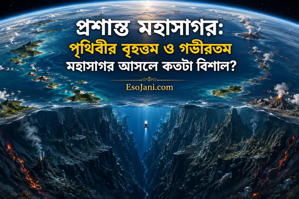 প্রশান্ত মহাসাগর: পৃথিবীর বৃহত্তম ও গভীরতম মহাসাগর আসলে কতটা বিশাল?