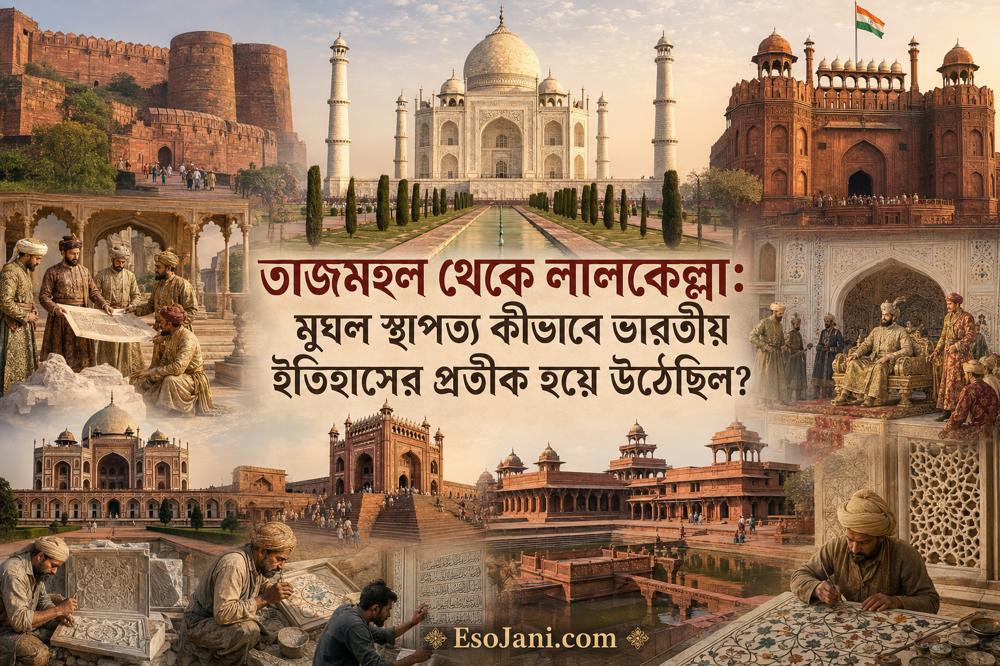 তাজমহল থেকে লালকেল্লা: মুঘল স্থাপত্য কীভাবে ভারতীয় ইতিহাসের প্রতীক হয়ে উঠেছিল?