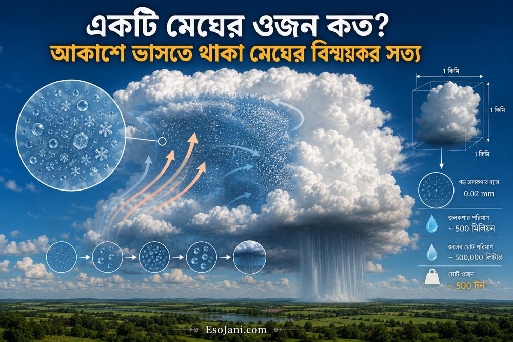 একটি মেঘের ওজন কত? আকাশে ভাসতে থাকা মেঘের বিস্ময়কর বিজ্ঞান