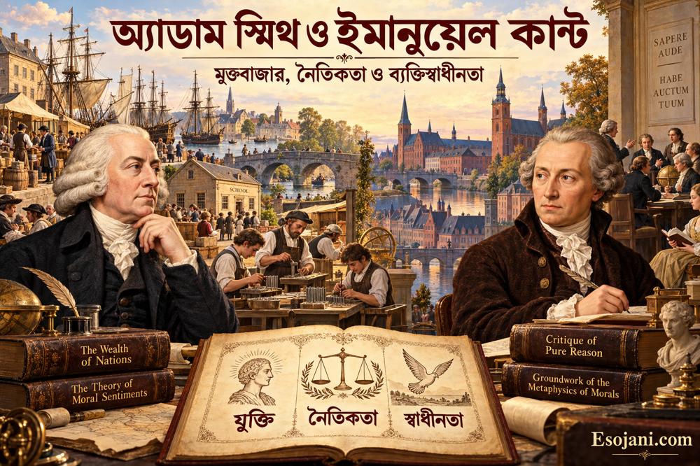অ্যাডাম স্মিথ ও ইমানুয়েল কান্ট: মুক্তবাজার, নৈতিকতা ও ব্যক্তিস্বাধীনতার দর্শন