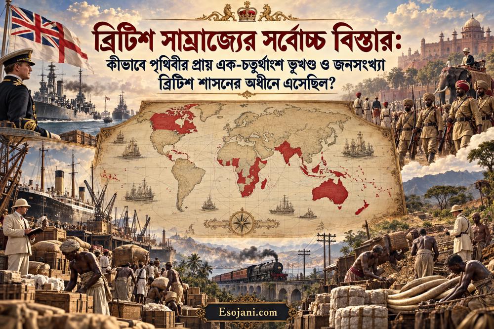 ব্রিটিশ সাম্রাজ্যের সর্বোচ্চ বিস্তার: পৃথিবীর এক-চতুর্থাংশ কীভাবে ব্রিটিশ শাসনে এসেছিল?