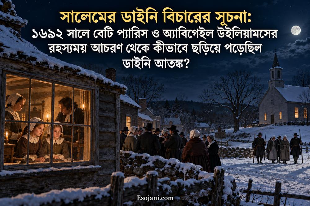 সালেমের ডাইনি বিচারের সূচনা: বেটি ও অ্যাবিগেইলের অসুস্থতা থেকে ১৬৯২ সালের আতঙ্ক