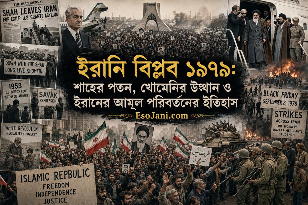 ইরানি বিপ্লব ১৯৭৯: শাহের পতন, খোমেনির উত্থান ও ইরানের আমূল পরিবর্তনের ইতিহাস