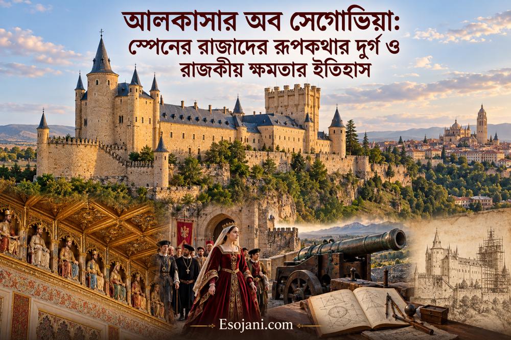 আলকাসার অব সেগোভিয়া: স্পেনের রাজাদের রূপকথার দুর্গ ও রাজকীয় ক্ষমতার ইতিহাস