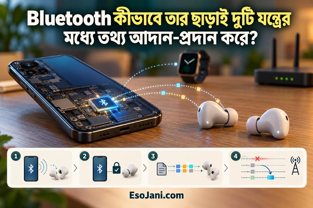 ব্লুটুথ কীভাবে কাজ করে? তার ছাড়া দুটি যন্ত্রে তথ্য পাঠানোর বিজ্ঞান