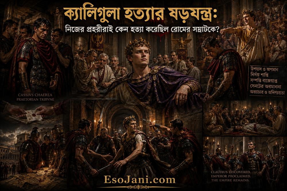 ক্যালিগুলা হত্যার ষড়যন্ত্র: নিজের প্রহরীরাই কেন হত্যা করেছিল রোমের সম্রাটকে?