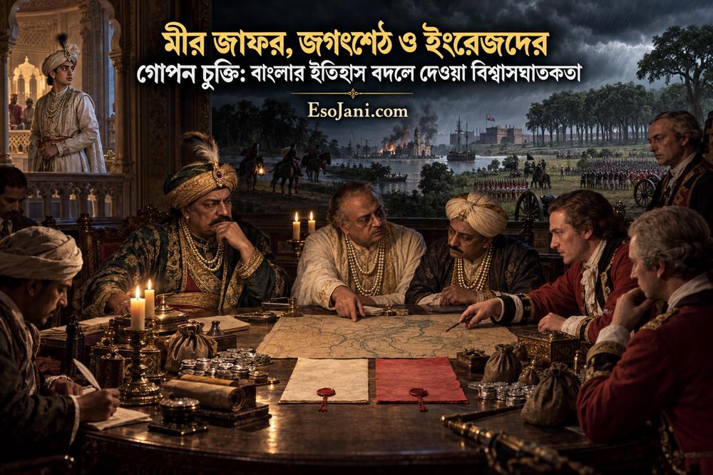 মীর জাফর, জগৎশেঠ ও ইংরেজদের গোপন চুক্তি: বাংলার ইতিহাস বদলে দেওয়া বিশ্বাসঘাতকতা