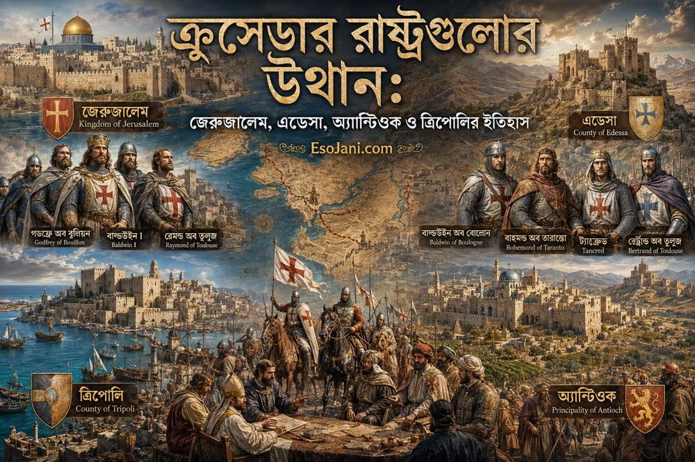 ক্রুসেডার রাষ্ট্রগুলোর উত্থান: জেরুজালেম, এডেসা, অ্যান্টিওক ও ত্রিপোলির ইতিহাস