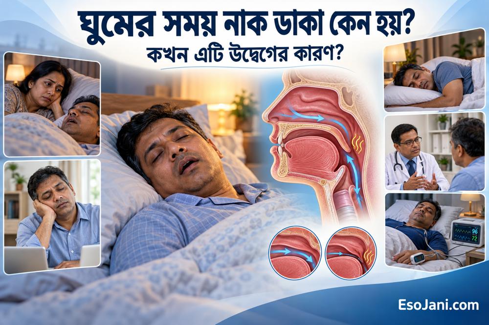 ঘুমের সময় নাক ডাকা কেন হয়? বিপদের লক্ষণ ও করণীয়