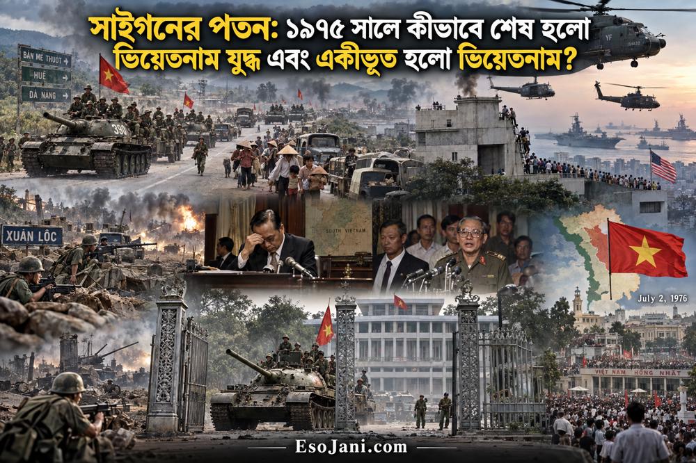 সাইগনের পতন: ১৯৭৫ সালে ভিয়েতনাম যুদ্ধের সমাপ্তি ও দেশের একীকরণ