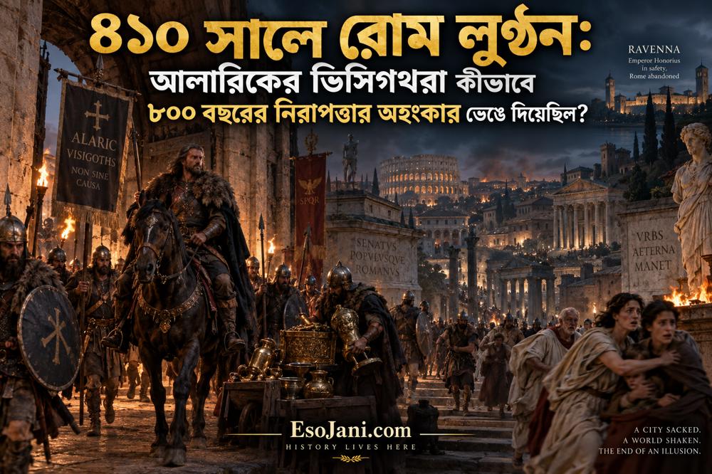 ৪১০ সালে রোম লুণ্ঠন: আলারিকের ভিসিগথরা কীভাবে শতাব্দীর নিরাপত্তার অহংকার ভেঙে দিয়েছিল?