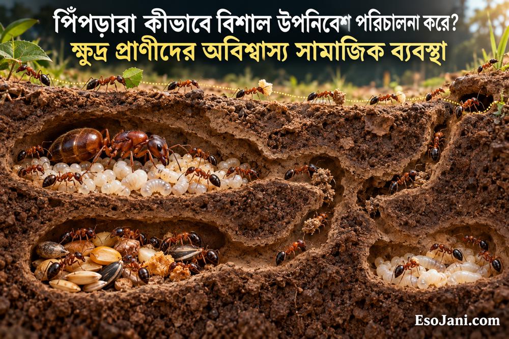পিঁপড়ারা কীভাবে বিশাল উপনিবেশ পরিচালনা করে? ক্ষুদ্র প্রাণীদের অবিশ্বাস্য সামাজিক ব্যবস্থা
