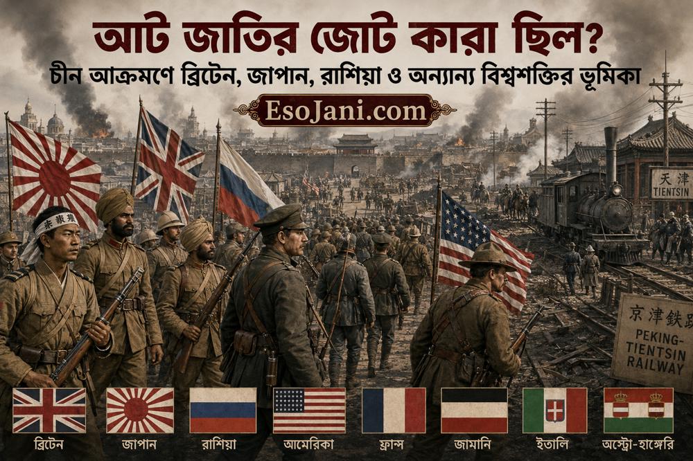 আট জাতির জোট কারা ছিল? চীন আক্রমণে ব্রিটেন, জাপান, রাশিয়া ও অন্যান্য বিশ্বশক্তির ভূমিকা