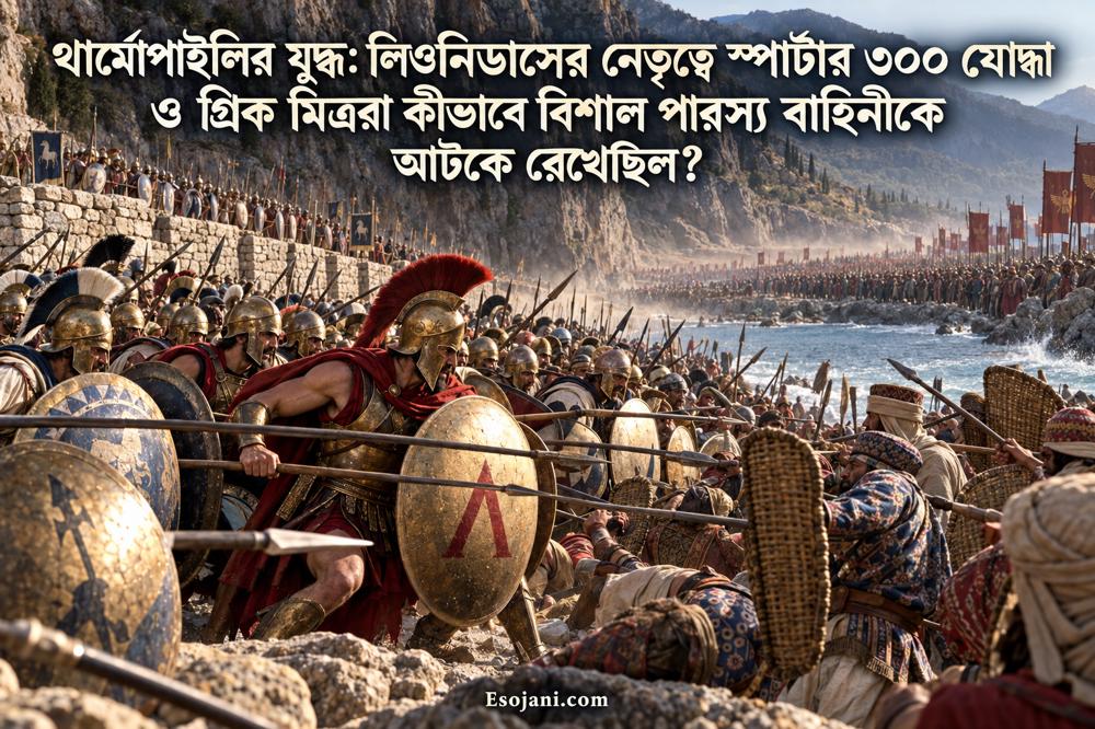 থার্মোপাইলির যুদ্ধ: ৩০০ স্পার্টান ও গ্রিক মিত্রদের অসাধারণ প্রতিরোধ