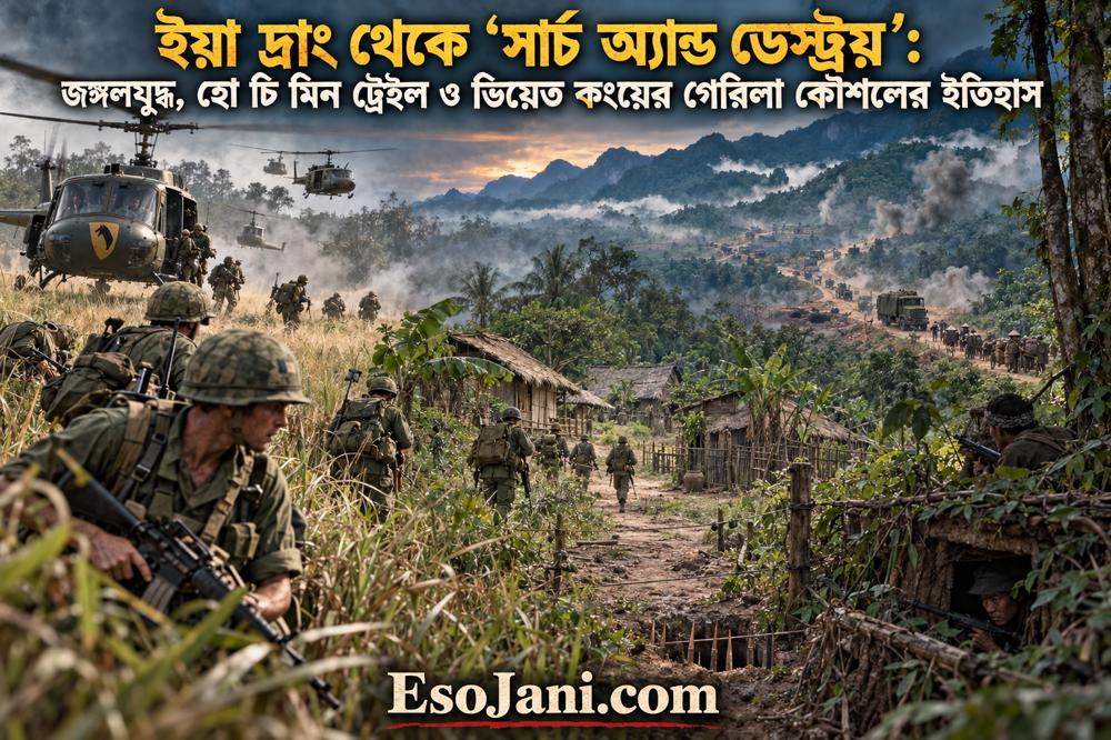 ইয়া দ্রাং থেকে সার্চ অ্যান্ড ডেস্ট্রয়: ভিয়েতনামের জঙ্গলযুদ্ধ ও গেরিলা কৌশল
