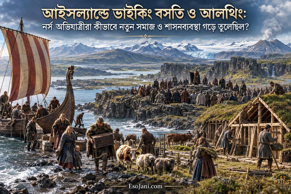 আইসল্যান্ডে ভাইকিং বসতি ও আলথিং: নর্স অভিযাত্রীরা কীভাবে নতুন সমাজ ও শাসনব্যবস্থা গড়ে তুলেছিল?