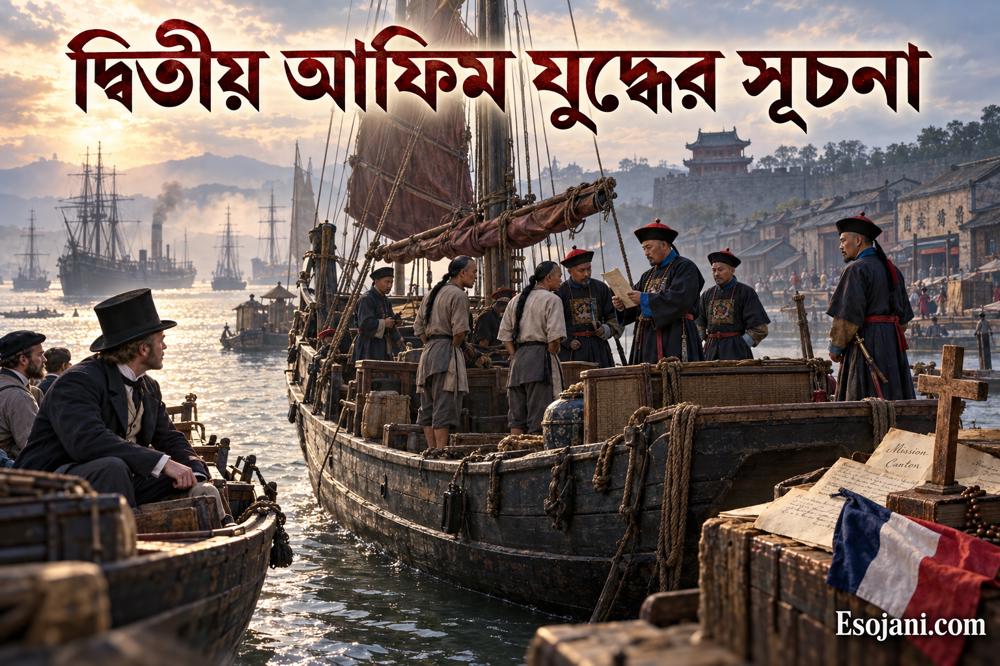 দ্বিতীয় আফিম যুদ্ধের সূচনা: অ্যারো ঘটনা, ব্রিটিশ আক্রমণ ও ফ্রান্সের যোগদান