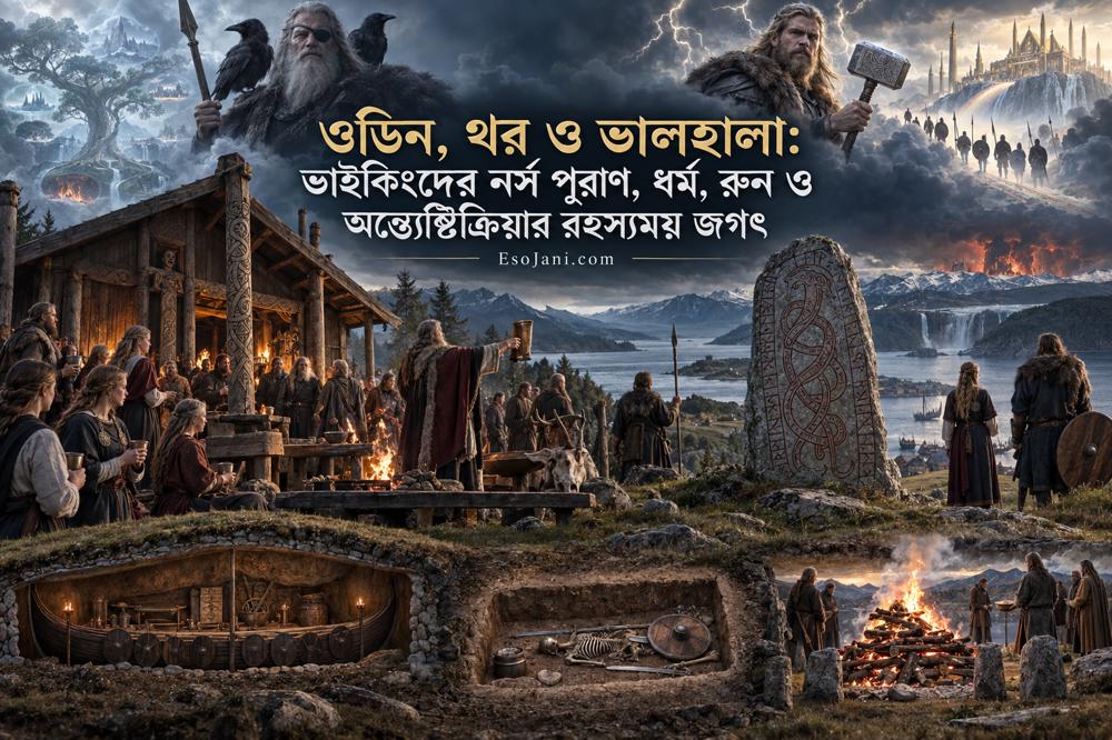 ওডিন, থর ও ভালহালা: ভাইকিংদের নর্স পুরাণ, ধর্ম, রুন ও অন্ত্যেষ্টিক্রিয়ার রহস্যময় জগৎ