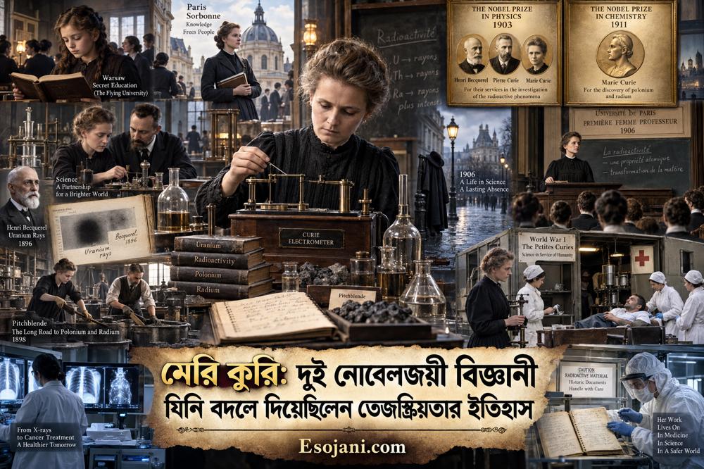 মেরি কুরি: দুই নোবেলজয়ী বিজ্ঞানী যিনি বদলে দিয়েছিলেন তেজস্ক্রিয়তার ইতিহাস