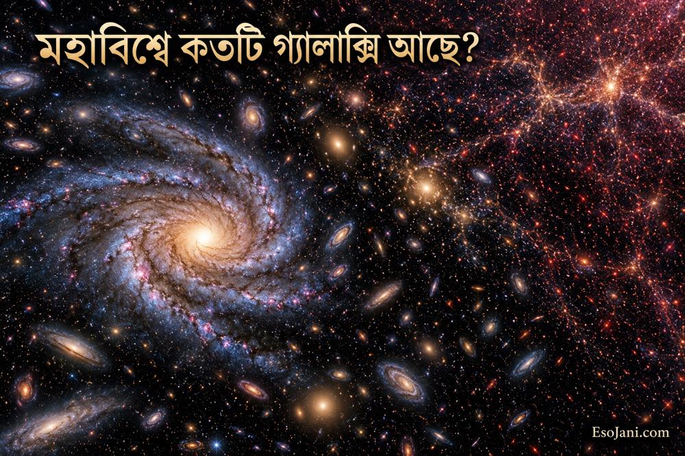মহাবিশ্বে কতটি গ্যালাক্সি আছে? দৃশ্যমান মহাবিশ্বের অকল্পনীয় বিশালতার হিসাব