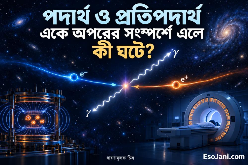 পদার্থ ও প্রতিপদার্থের সংঘর্ষে কী ঘটে? বিনাশ ও শক্তির বিজ্ঞান