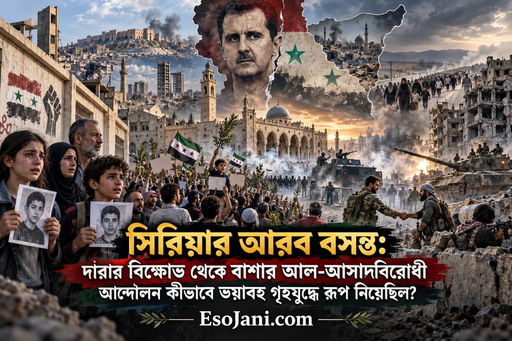 সিরিয়ার আরব বসন্ত: দারার বিক্ষোভ থেকে ভয়াবহ গৃহযুদ্ধের সূচনা