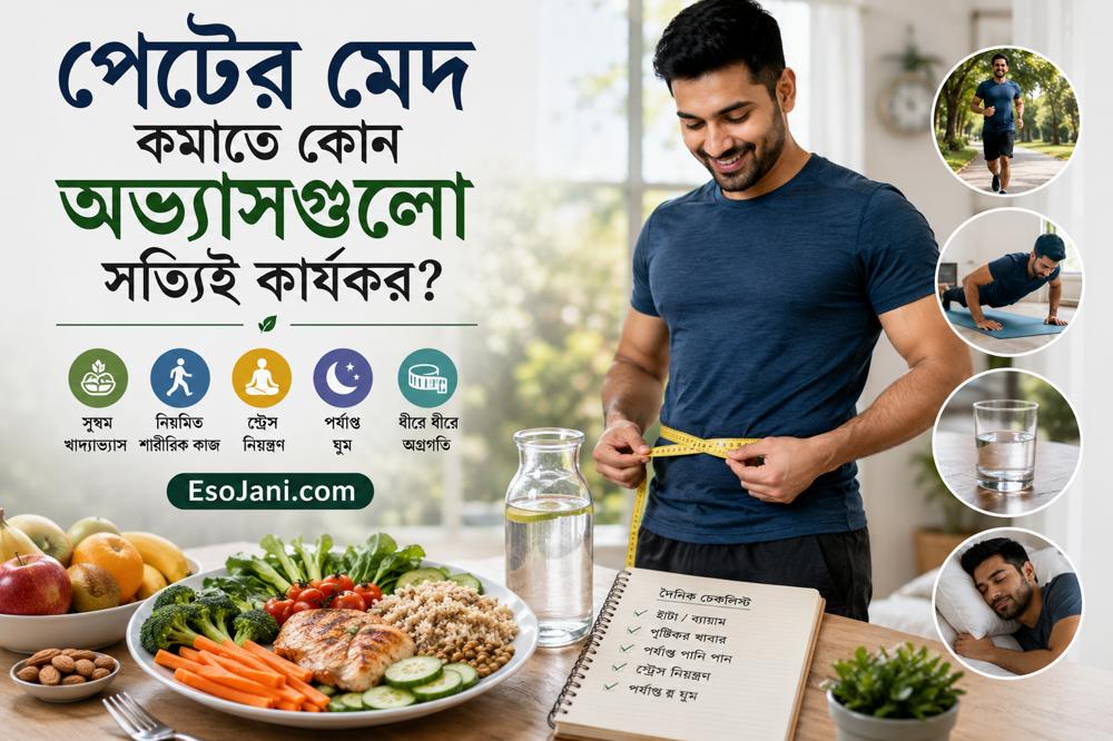পেটের মেদ কমাতে কোন অভ্যাসগুলো সত্যিই কার্যকর? বিজ্ঞানসম্মত উপায় ও দৈনন্দিন কৌশল