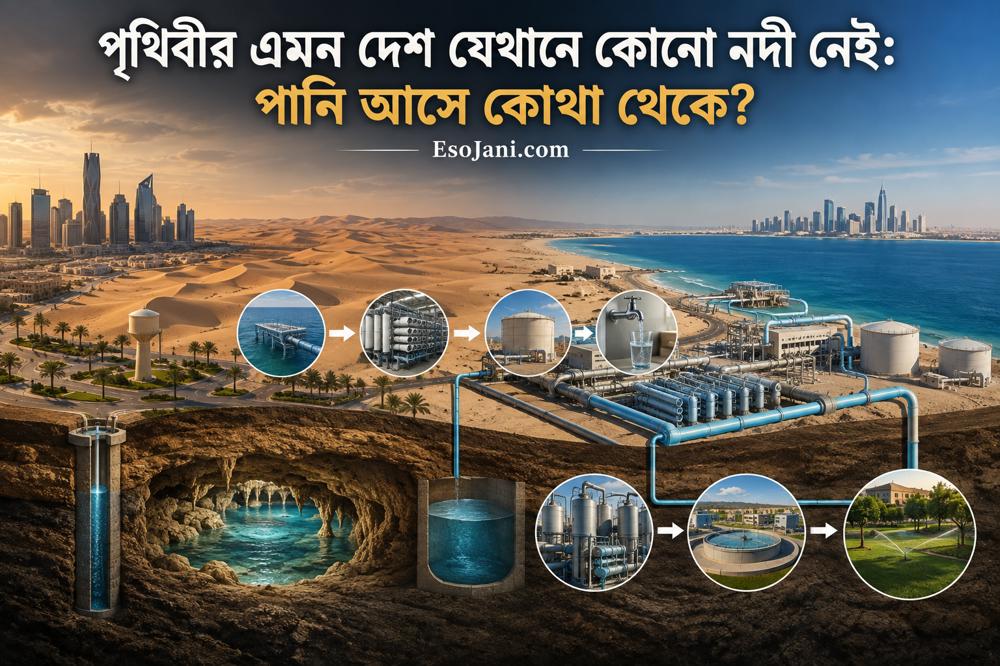 পৃথিবীর এমন দেশ যেখানে কোনো নদী নেই: মরুভূমির বুকে কোটি মানুষের পানি আসে কোথা থেকে?