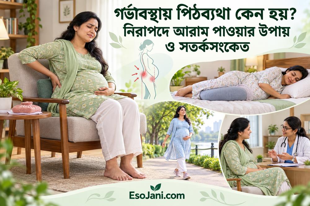 গর্ভাবস্থায় পিঠব্যথা কেন হয়? নিরাপদে আরাম পাওয়ার উপায় ও সতর্কসংকেত