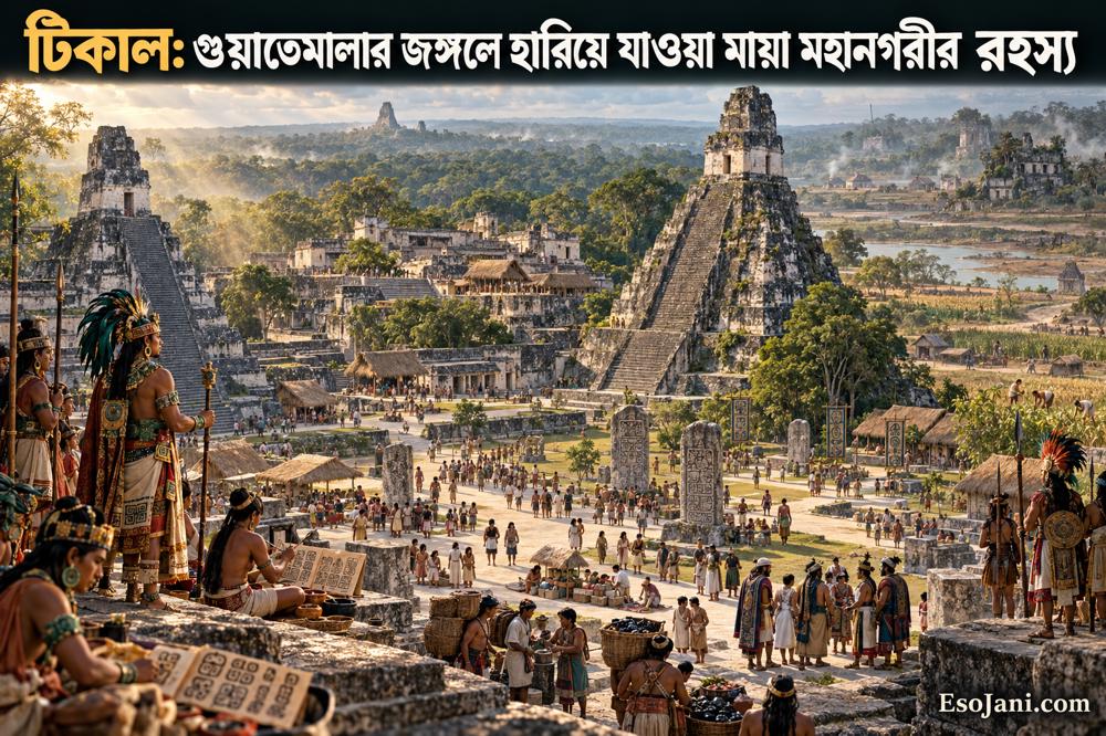 টিকাল: গুয়াতেমালার জঙ্গলে হারিয়ে যাওয়া প্রাচীন মায়া মহানগরীর রহস্য