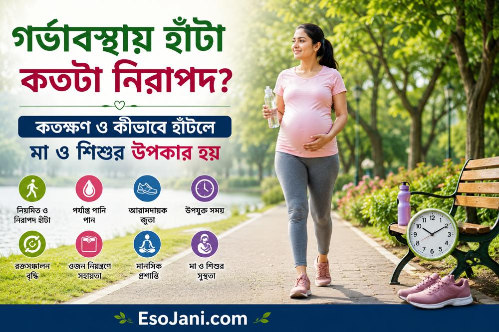 গর্ভাবস্থায় হাঁটা কতটা নিরাপদ? কতক্ষণ ও কীভাবে হাঁটলে মা ও শিশুর উপকার হয়