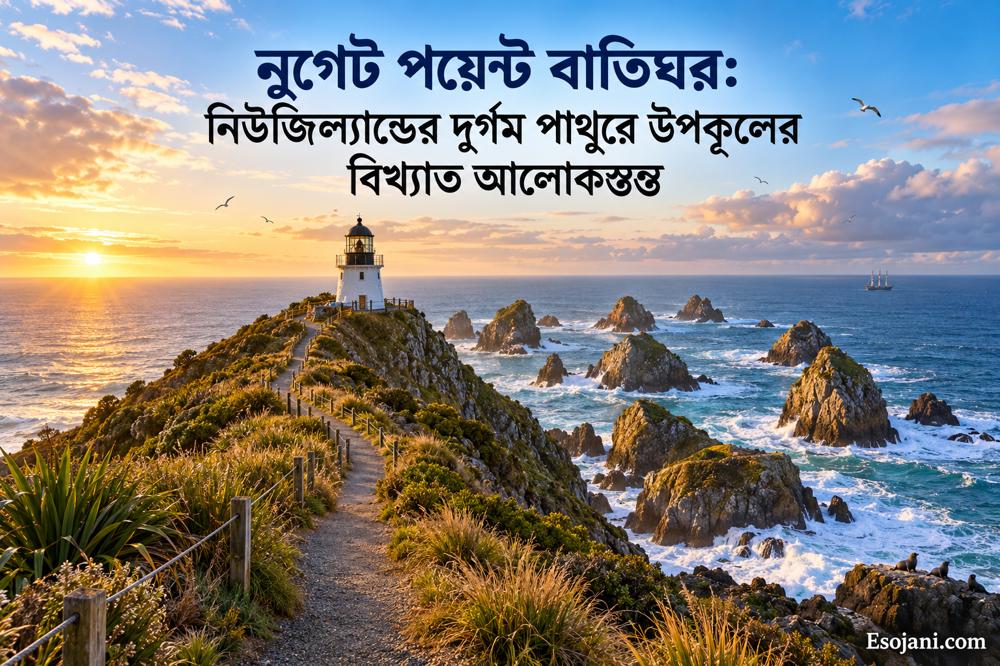 নুগেট পয়েন্ট বাতিঘর: নিউজিল্যান্ডের পাথুরে উপকূলের ইতিহাস