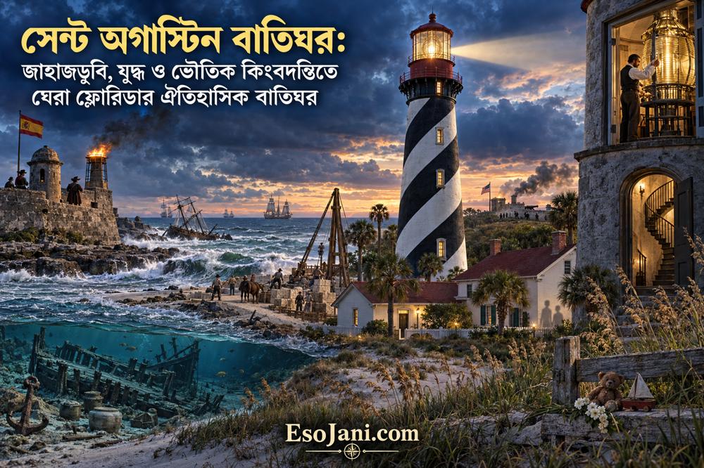 সেন্ট অগাস্টিন বাতিঘর: জাহাজডুবি, যুদ্ধ ও ভৌতিক কিংবদন্তিতে ঘেরা ফ্লোরিডার ঐতিহাসিক বাতিঘর
