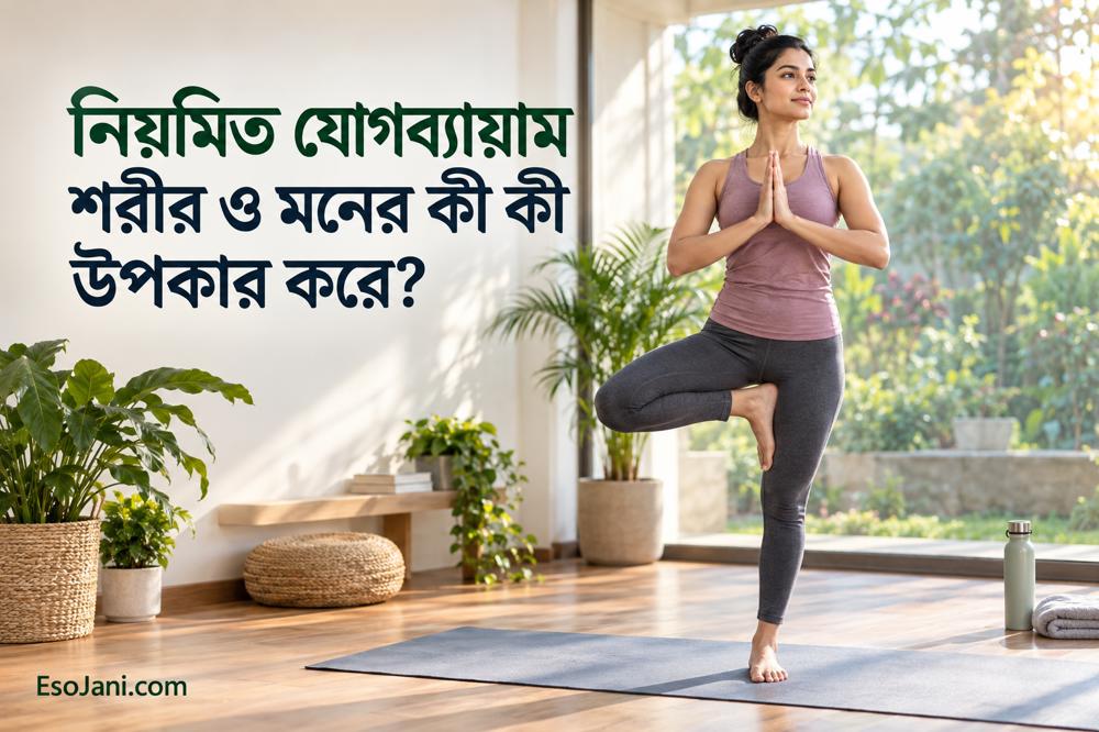 নিয়মিত যোগব্যায়াম শরীর ও মনের কী কী উপকার করে?